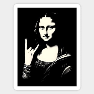 Mona Lisa's Metal Hand Sticker